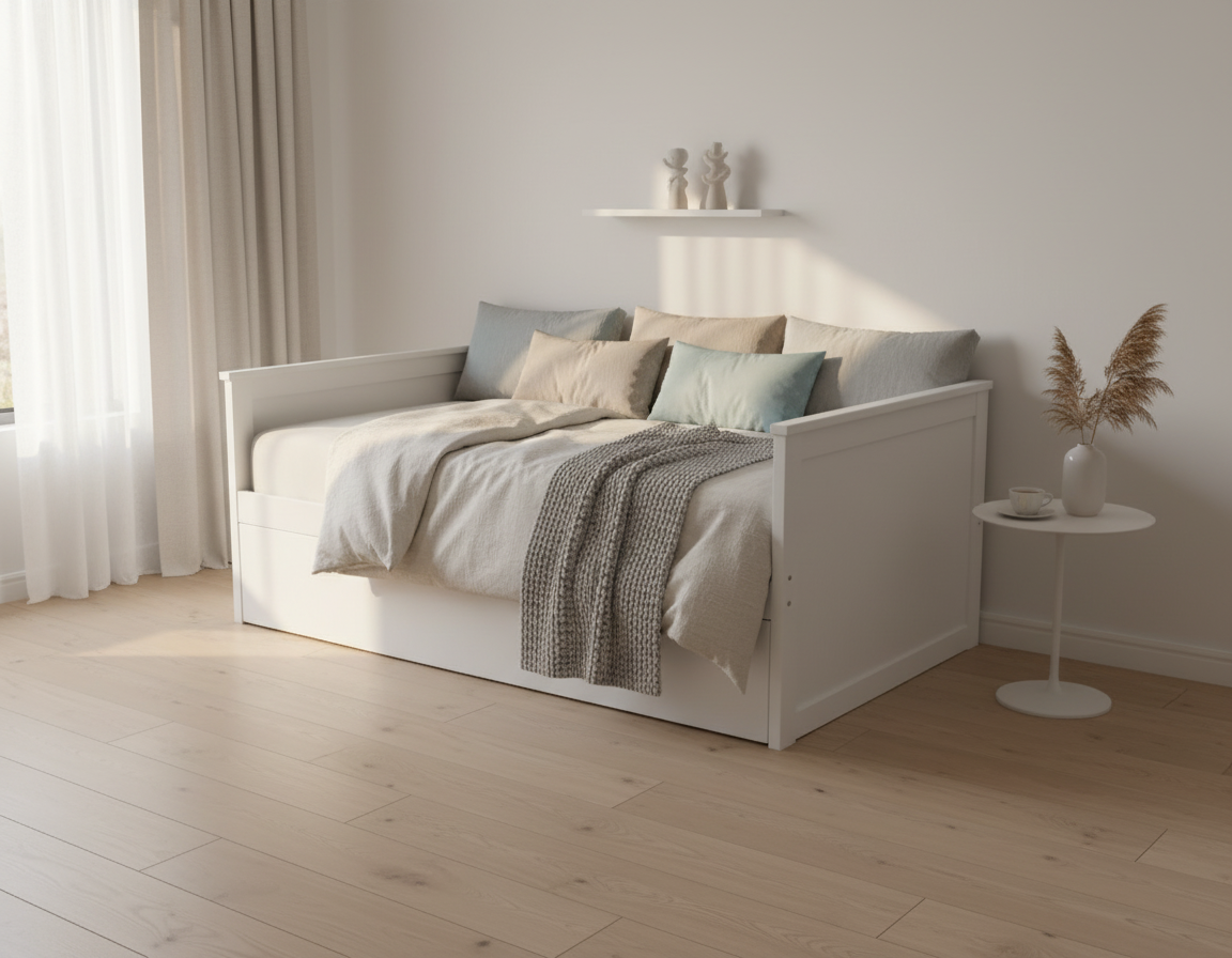 LYSA33" BENCH Bed + Trundle