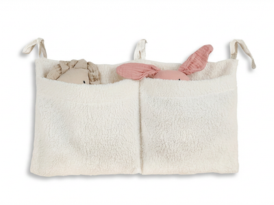 Teddy Fleece Double Pocket Bedside Hanging Storage- PLUSHIE FRIENDZ