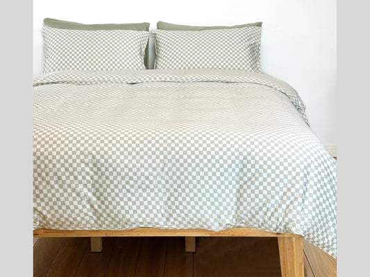 SHNUGGLE Extra Pillowcase- Sage Checker