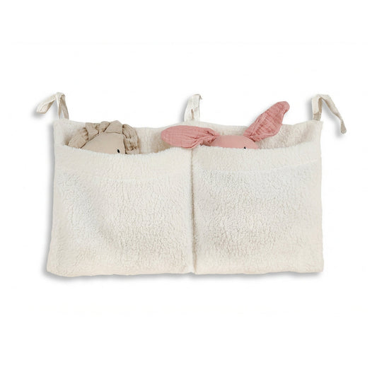Teddy Fleece Double Pocket Bedside Hanging Storage- PLUSHIE FRIENDZ