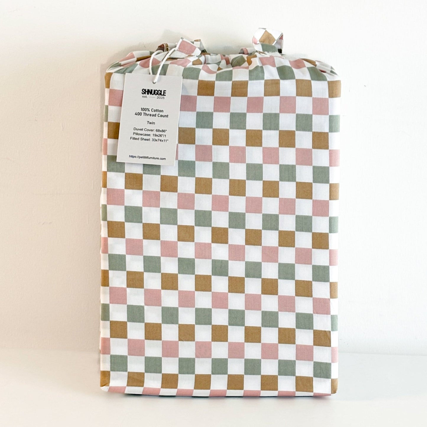 Colorful Checker 3-pc Set