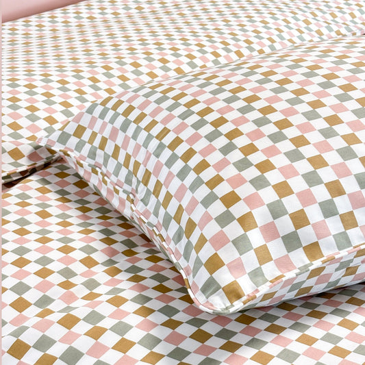 Pillowcase- Colorful Checker