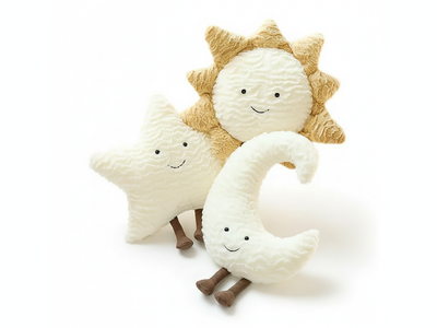 PLUSHIE FRIENDZ Smile Moon Star Sun Plush Pillow